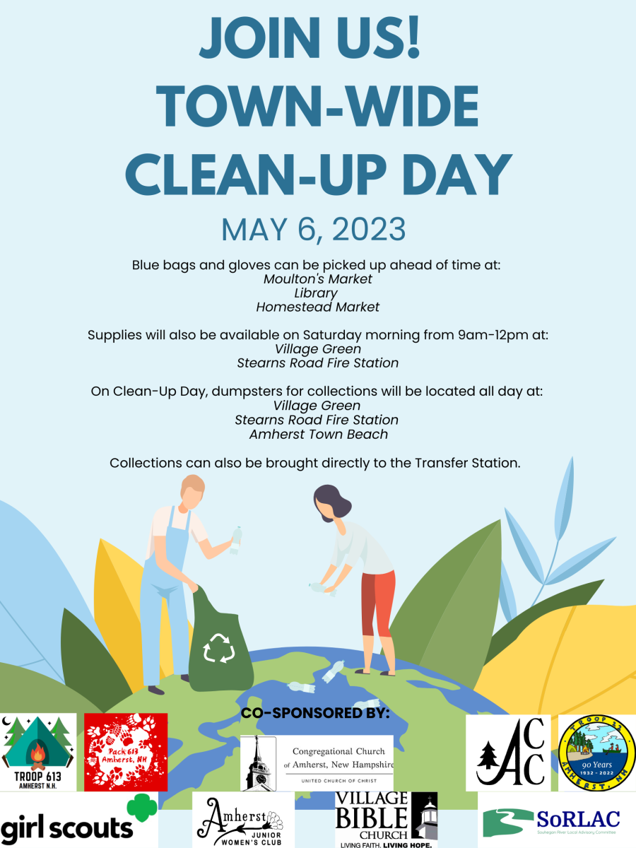 May 6 is Amherst Clean-Up  Day