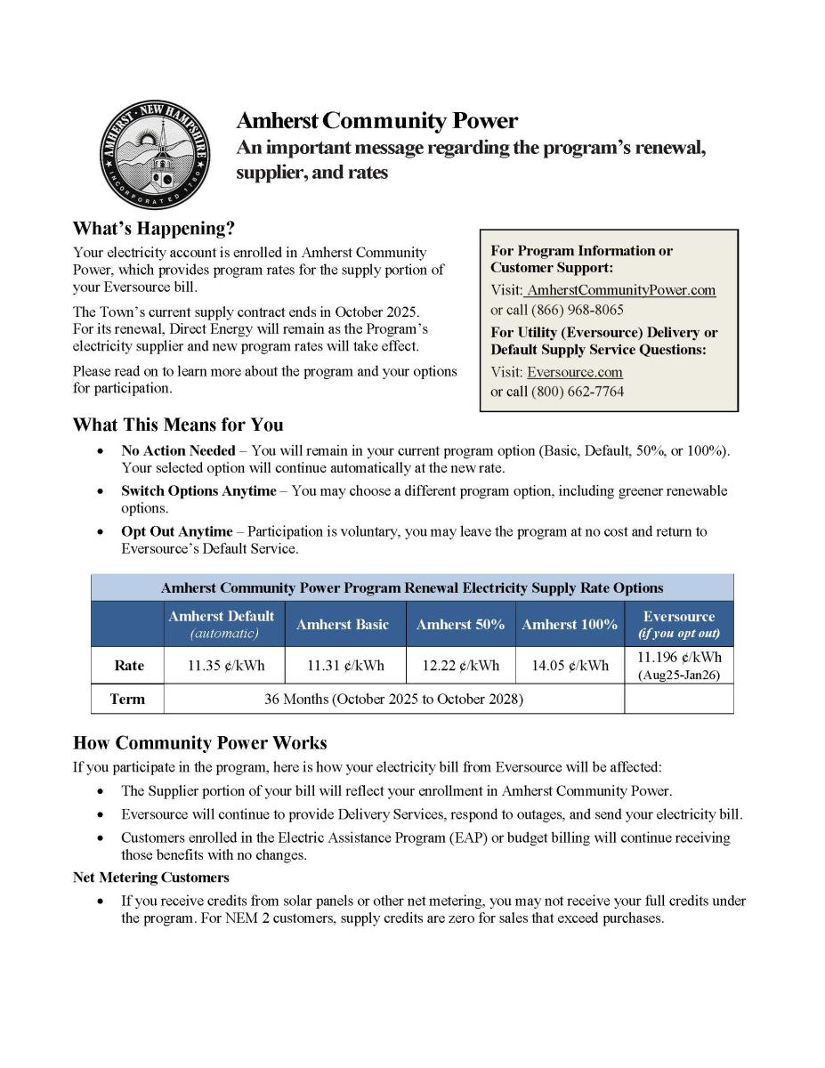 Community Power Renewal September 2025