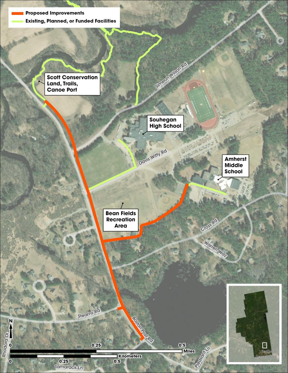 Proposed route AMS/SHS School Campus Project